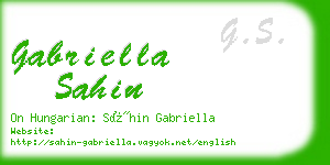 gabriella sahin business card